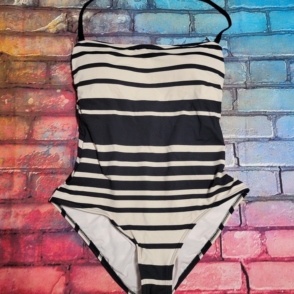 Liz Claiborne Black and White Striped Kids Bodysuit